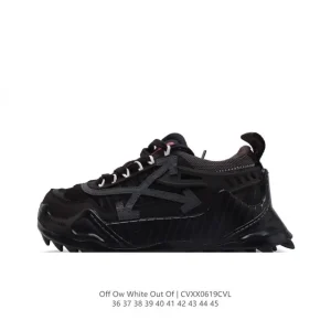 Off-White Out Of Office Low-Top Leather Sneakers with Arrow Logo