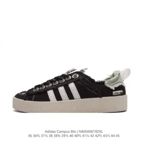 Adidas Sftm-002 Campus 80s Seasame Canvas Low Top Sneakers
