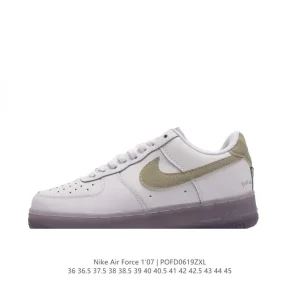 Nike Air Force 1 '07 Low White Leather Sneakers for Men and Women