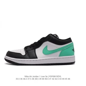Jordan Air 1 Low Retro Leather Basketball Shoes with Air Cushion
