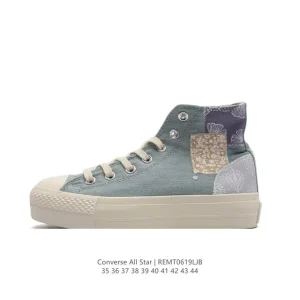 Converse All Star Lift High Top Platform Canvas Shoes Vintage Style