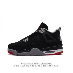 Jordan Air 4 Retro OG Black Cement Basketball Shoes