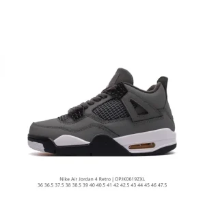 Jordan Air 4 Retro OG Black Cement Men's Basketball Shoes
