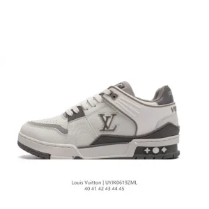 Louis Vuitton Trainer Sneaker Low Canvas Thick Sole Luxury Shoes