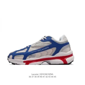 Lacoste Men's Women's Thick Sole Chunky Dad Sneakers Breathable Mesh