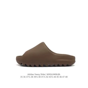 Adidas Yeezy Slide Sandal Sand Colorway with Thick Sole and EVA Foam