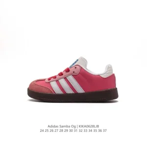 Adidas Samba OG Leather Indoor Soccer Shoes for Kids