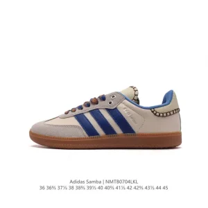 Wales Bonner x Adidas Originals Samba Classic Black Pony Leather Sneakers