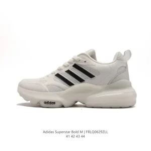 Adidas Superstar Bold W Men's Retro Thick Sole Running Shoes