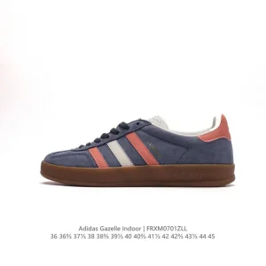 Adidas Originals Gazelle Indoor Retro Sneakers with Gum Sole