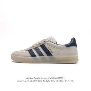 Adidas Originals Gazelle Indoor Retro Sneakers with Gum Sole