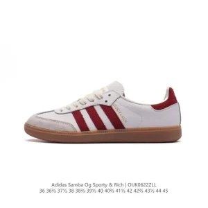 Adidas Samba OG Sporty & Rich Collaboration Leather Sneakers for Men and Women
