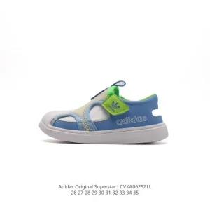 Adidas Kids Sansal Summer Beach Sandals with Shell Toe Design