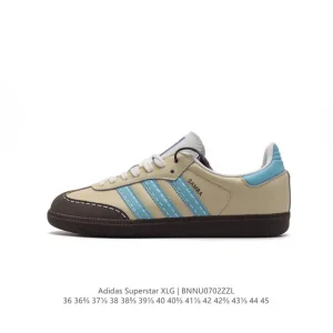 Adidas Samba XLG Leather Retro Thick Sole Sneakers for Men and Women