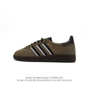 Adidas Handball Spezial Low Cut Leather Sneakers Classic Three Stripes