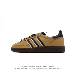 Adidas Handball Spezial Low-Top Leather Sneakers Vintage Style
