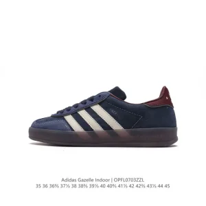 Adidas Originals Gazelle Indoor Retro Sneakers with Gum Sole
