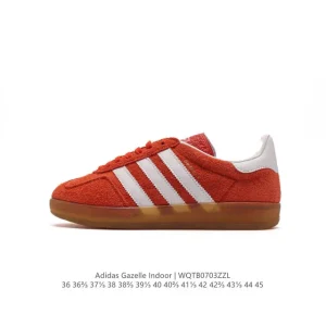 Adidas Originals Gazelle Indoor Retro Tricolor Gum Sole Sneakers