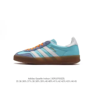 Adidas Originals Gazelle Indoor Retro Trainers with Gum Sole