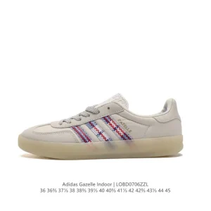 Adidas Originals Gazelle Indoor Retro Sneakers with Gum Sole