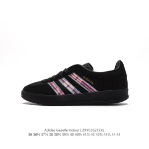 Adidas Originals Gazelle Indoor Retro Trainers Classic Sneakers with Gum Sole