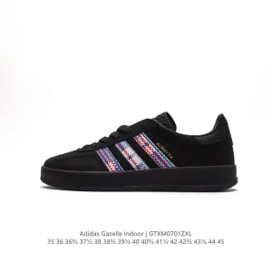 Adidas Originals Gazelle Indoor Retro Classic Sneakers with Gum Sole