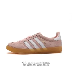 Adidas Originals Gazelle Indoor Retro Sneakers with Gum Sole