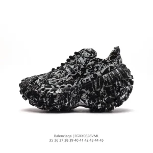 Balenciaga Defender Rubber Platform Sneakers Chunky Outdoor Shoes