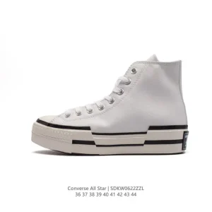 Converse All Star Leather High Top Thick Sole Retro Campus Shoes