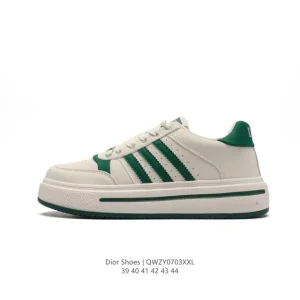 Dior Men's Low-Top Retro Lifestyle Sneakers with Thick Sole