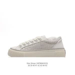 Dior J'Adior White Leather Platform Sneakers for Men