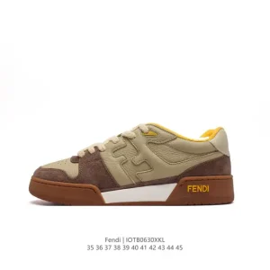 Fendi 2024 Spring Festival Retro Platform Sneakers for Men and Women