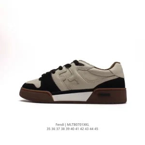 Fendi Men's and Women's Retro Chunky Sole Fashion Sneakers