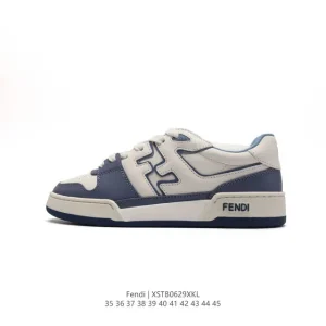 Fendi Men's Women's Retro Leather Platform Sneakers 2024 New Year Collection