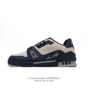 Louis Vuitton Trainer Low Sneaker in Monogram Canvas and Leather