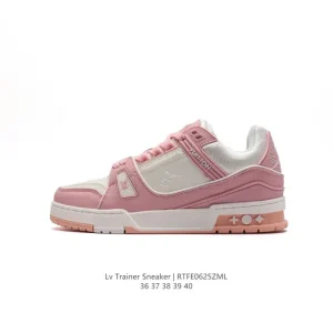 Louis Vuitton Trainer Low Sneaker for Women Fashion Thick Sole Shoes
