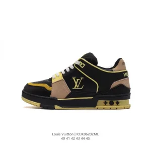 Louis Vuitton Trainer Sneaker Low Top Leather Fashion Shoes