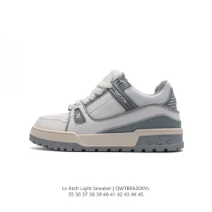 Louis Vuitton Trainer Sneaker Low Top Leather Thick Sole Shoes