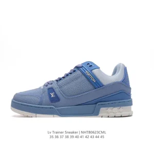 Louis Vuitton Trainer Sneaker Low Top Leather Fashion Shoes