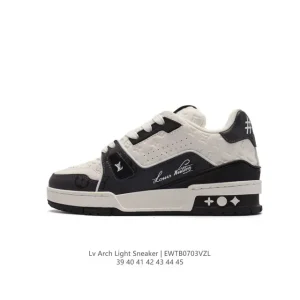 Louis Vuitton Trainer Sneaker Low Embossed Print Thick Sole Fashion Sneakers