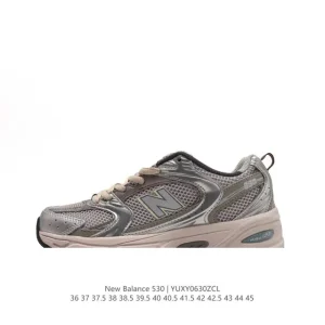 New Balance 530 Vintage Running Shoe in White and Silver for Men and Women