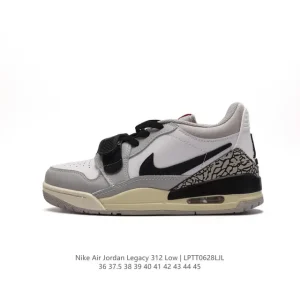 Jordan Legacy 312 Low Men's Basketball Shoes in Black and White