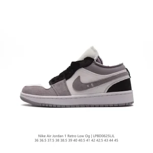 Jordan AJ1 Low Retro Vintage Basketball Shoes with Air Cushion