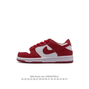 Nike SB Dunk Low Pro Kids Shoes Vintage Leather Skateboarding Sneakers