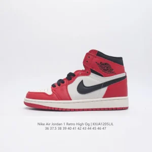 Jordan Air 1 Retro High OG Basketball Shoes Vintage Leather