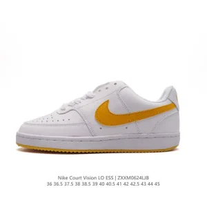 Nike Court Vision Low Vintage Leather Basketball Sneakers for Men and Women