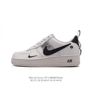 Nike Air Force 1 '07 Low Leather Sneakers with Air Cushioning