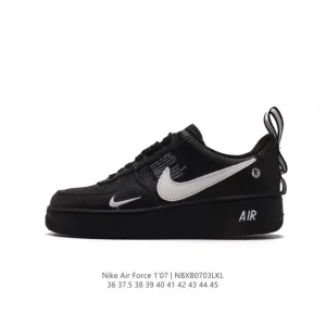 Nike Air Force 1 '07 Low Leather Sneakers with Air Cushioning