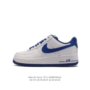 Nike Air Force 1 '07 Low White Leather Casual Sneakers for Men and Women