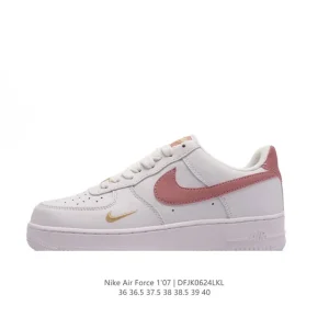 Nike Air Force 1 '07 Low White Leather Casual Sneakers